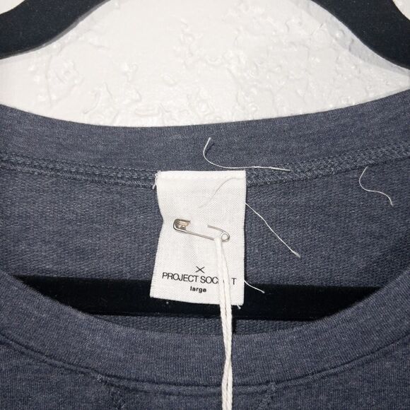 NWT Project Social T Dusty Blue Long‎ Sleeve Top Size Large - Picture 4 of 6